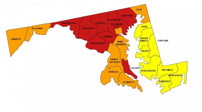 epa map of radon zones